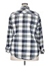 Cato 100% Cotton Plaid Blue Long Sleeve Button-Down Shirt Size 18 - 20 - photo 2