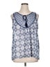 Rose + Olive 100% Polyester Blue Sleeveless Blouse Size 1X - photo 1