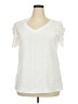 Unbranded Ivory Short Sleeve Top Size 2X - photo 1