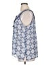 Rose + Olive 100% Polyester Blue Sleeveless Blouse Size 1X - photo 5