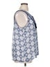 Rose + Olive 100% Polyester Blue Sleeveless Blouse Size 1X - photo 4