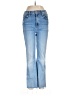 Mother 100% Elastane Hearts Blue Jeans Size 29 waist - photo 1