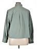 Uniqlo : C 100% Polyester Solid Green 3/4 Sleeve Blouse Size XL - photo 2