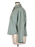 Uniqlo : C 100% Polyester Solid Green 3/4 Sleeve Blouse Size XL - photo 5