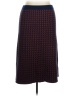 J.Crew Print Burgundy Wool Skirt Size XL - photo 1