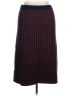 J.Crew Print Burgundy Wool Skirt Size XL - photo 2
