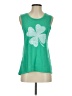 Express One Eleven Green Sleeveless T-Shirt Size XS - photo 1