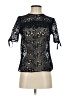 H&M 100% Polyester Black Short Sleeve Blouse Size 2 - photo 1