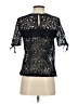 H&M 100% Polyester Black Short Sleeve Blouse Size 2 - photo 2