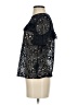 H&M 100% Polyester Black Short Sleeve Blouse Size 2 - photo 5