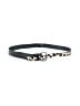 WCM New York Black White Leather Belt Size XS - photo 1
