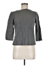 Theory Solid Gray 3/4 Sleeve Top Size M - photo 1