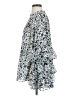 NANETTE Nanette Lepore 100% Polyester Animal Print Silver 3/4 Sleeve Blouse Size 2 - photo 5