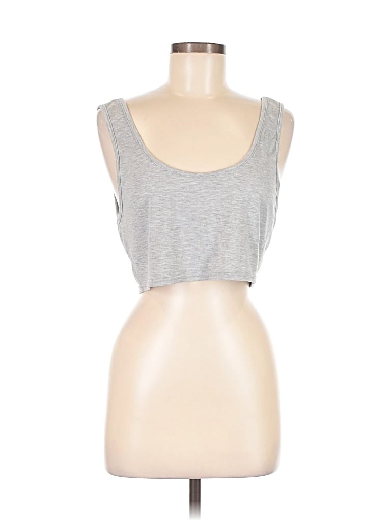 Missguided Tank Top Silver Strapless Neckline Tops - Used - Size 6