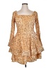 Unbranded 100% Polyester Gold Cocktail Dress Size 16 - photo 1