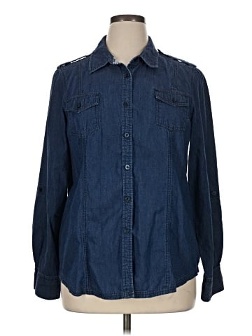 Cappagallo 3/4 Sleeve Button-Down Shirt (view 1)
