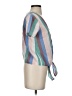 Madewell Stripes Blue Short Sleeve Blouse Size XS - photo 4