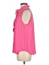 Ann Taylor 100% Polyester Pink Sleeveless Blouse Size M - photo 5