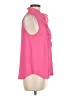 Ann Taylor 100% Polyester Pink Sleeveless Blouse Size M - photo 4