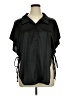 Love J Black Short Sleeve Blouse Size 1X - photo 1