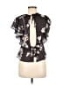 Comune Black Short Sleeve Blouse Size M - photo 2