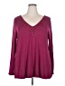 Nine Britton Burgundy Long Sleeve Blouse Size 2X - photo 1