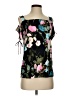 INC International Concepts Black Short Sleeve Blouse Size XS - photo 1