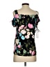 INC International Concepts Black Short Sleeve Blouse Size XS - photo 2