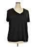 Adrienne Vittadini Black Short Sleeve Top Size 2X - photo 1