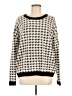 Cyrus Houndstooth Ivory Pullover Sweater Size M - photo 1