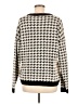 Cyrus Houndstooth Ivory Pullover Sweater Size M - photo 2