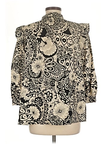 Umgee 3/4 Sleeve Blouse (view 2)