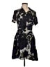 Parker 100% Polyester Print Gray Casual Dress Size M - photo 1