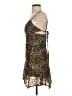 Free People Animal Print Gold Cocktail Dress Size 2 - photo 5