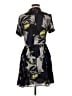 Parker 100% Polyester Print Gray Casual Dress Size M - photo 2