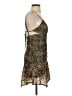 Free People Animal Print Gold Cocktail Dress Size 2 - photo 4