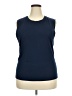 Fabletics Blue Sleeveless T-Shirt Size XXL - photo 1