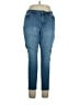 New Directions Solid Blue Jeans Size 14 - photo 1