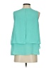 Cremieux 100% Polyester Teal Sleeveless Blouse Size S - photo 2