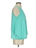 Cremieux 100% Polyester Teal Sleeveless Blouse Size S - photo 4