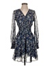Max Studio 100% Polyester Paisley Blue Cocktail Dress Size XS - photo 1