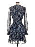 Max Studio 100% Polyester Paisley Blue Cocktail Dress Size XS - photo 2