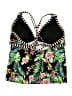 Unbranded Tropical Black Swimsuit Top Size 3X (estimated) - photo 2