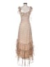 ASTR The Label 100% Polyester Paisley Tan Cocktail Dress Size S - photo 2