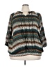 Cj Banks 100% Polyester Teal 3/4 Sleeve Blouse Size 3X - photo 1