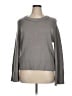 H By Halston 100% Merino Extra Fine Wool Solid Gray Tan Wool Pullover Sweater Size XL - photo 1