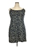 Nine Britton Animal Print Blue Casual Dress Size XXL - photo 1