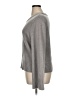 H By Halston 100% Merino Extra Fine Wool Solid Gray Tan Wool Pullover Sweater Size XL - photo 5