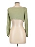 Audrey 3+1 100% Polyester Green 3/4 Sleeve Blouse Size L - photo 2
