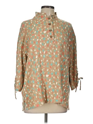 MULTIPLES 3/4 Sleeve Blouse (view 1)